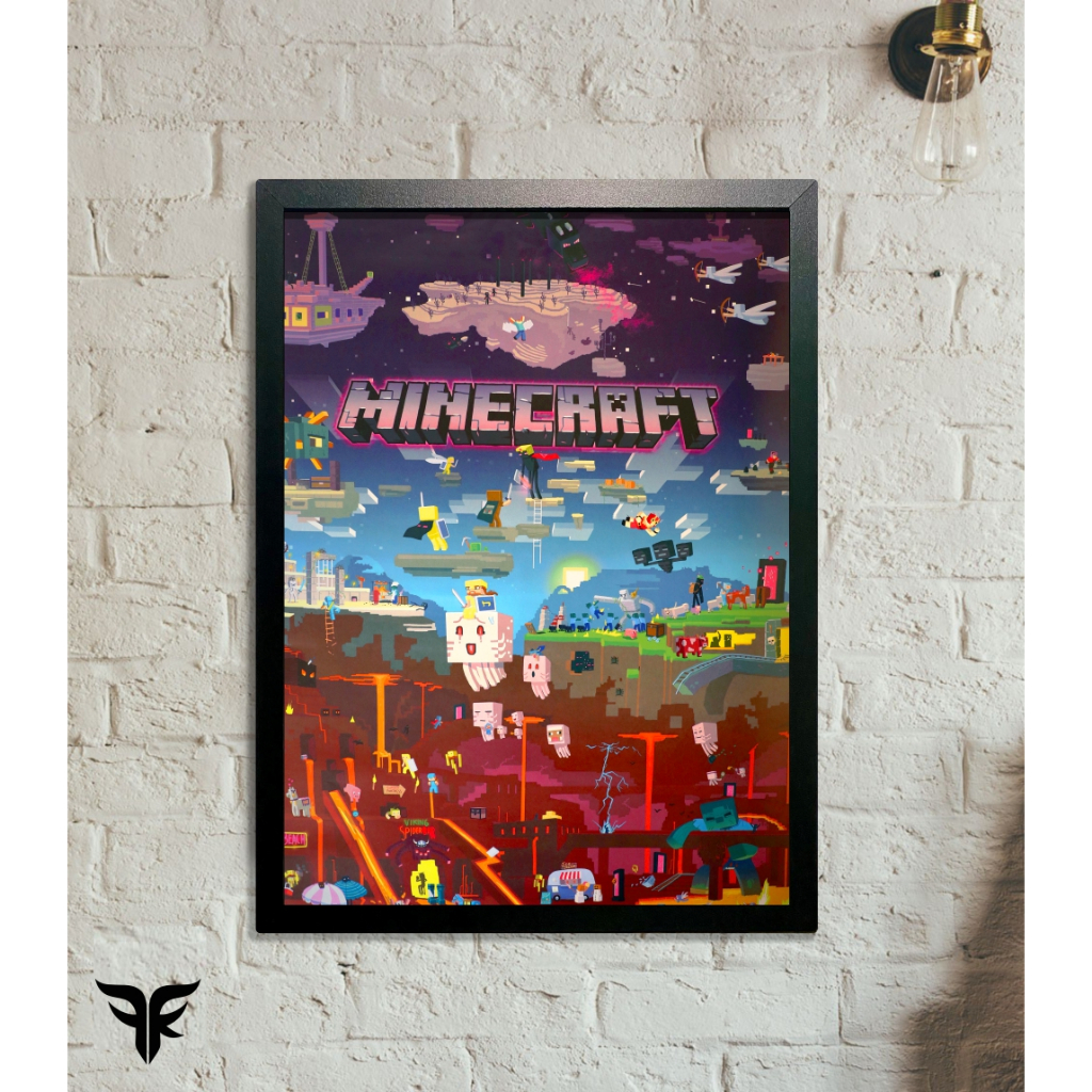 Quadro Minecraft | Shopee Brasil