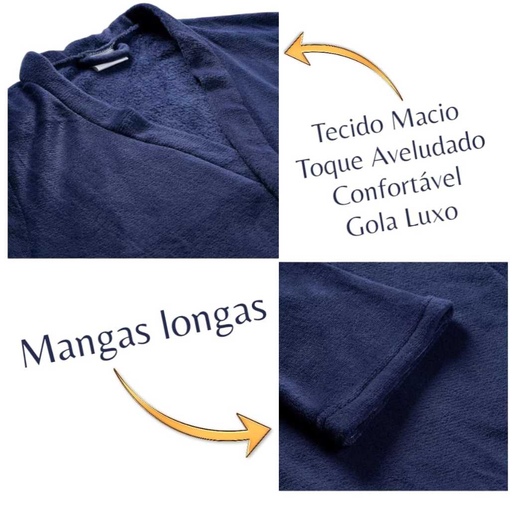 Roupão Robe XXG Plus Size Microfibra Extra Macia Feminino