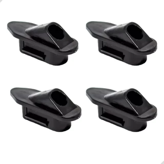 4x Terminal Tampa Passa Cabo Conduite Quadro Preto Rava Jump e Storm Para Bike Bicleta Mtb Speed