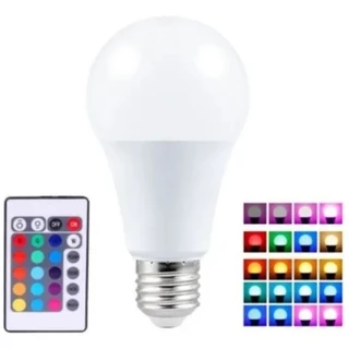 Lâmpada Bulbo Led Rgb 10w E27 Bivolt Colorida Controle