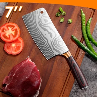Cutelo de Cozinha Profissional 7 Polegadas Lâmina Afiada com Cabo Ergonômico