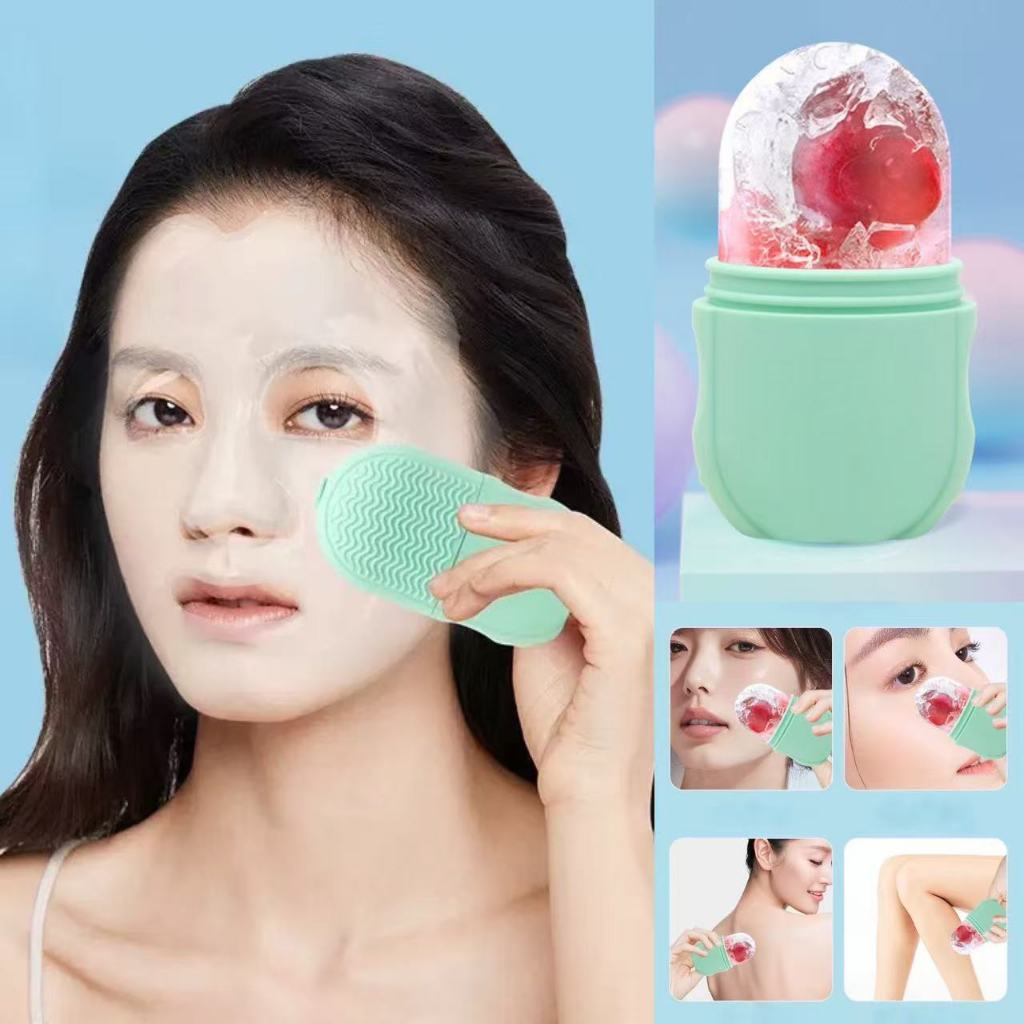 Rolo Gelo Massageador Facial Refrescante Contra Inchaço, Olheiras Rosto Pescoço Limpos Beleza 03-002