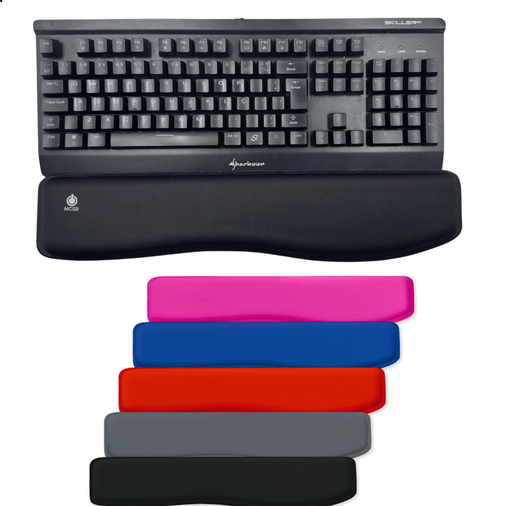 Apoio Punho Ergonomico Descanso Para Teclado Macio Almofada