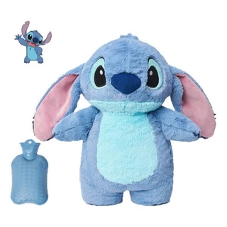 STITCH DE PELUCIA COMPRESSA DE AGUA FRIA QUENTE PARA DORES MUSCULARES E COLICAS BOLSA TERMICA AZUL