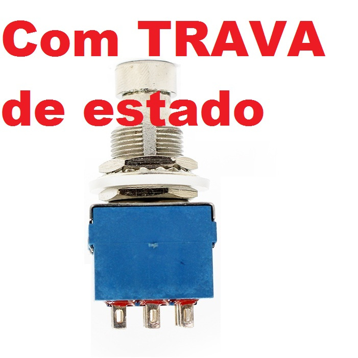 Chave pedal 3PDT momentâneo macio de 9 pinos | Shopee Brasil