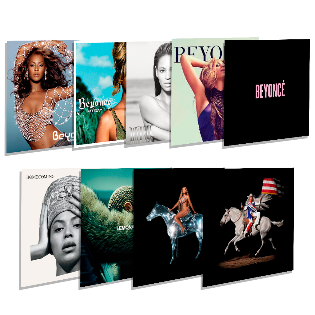 Kit de Placas Decorativas Albuns Beyoncé (Discografia Completa ...