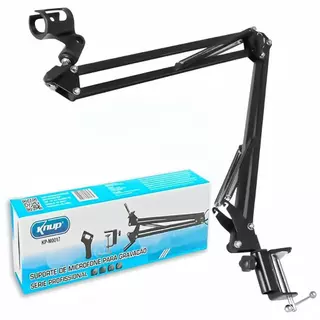 Suporte Pedestal De Microfone Braço Articulável Dobrável Mesa Para Gravação série profissional