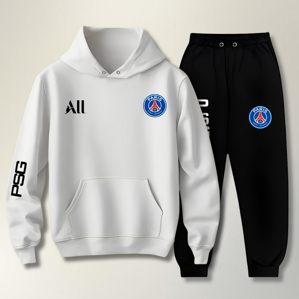 Conjunto Moletom Adulto PSg All Blusa e calça pp ao gg Shopee Brasil