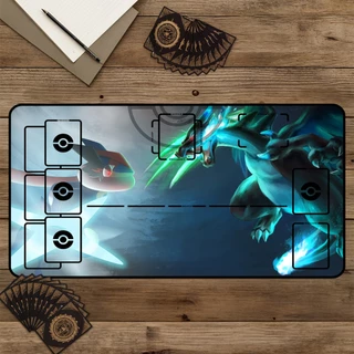 Playmat Poke TCG Tapete Para Jogos De Cartas Magic 70x35 cm Varias Opções