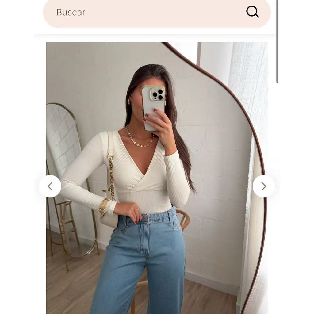 Cropped Feminino Frente Transpassada Manga Longa