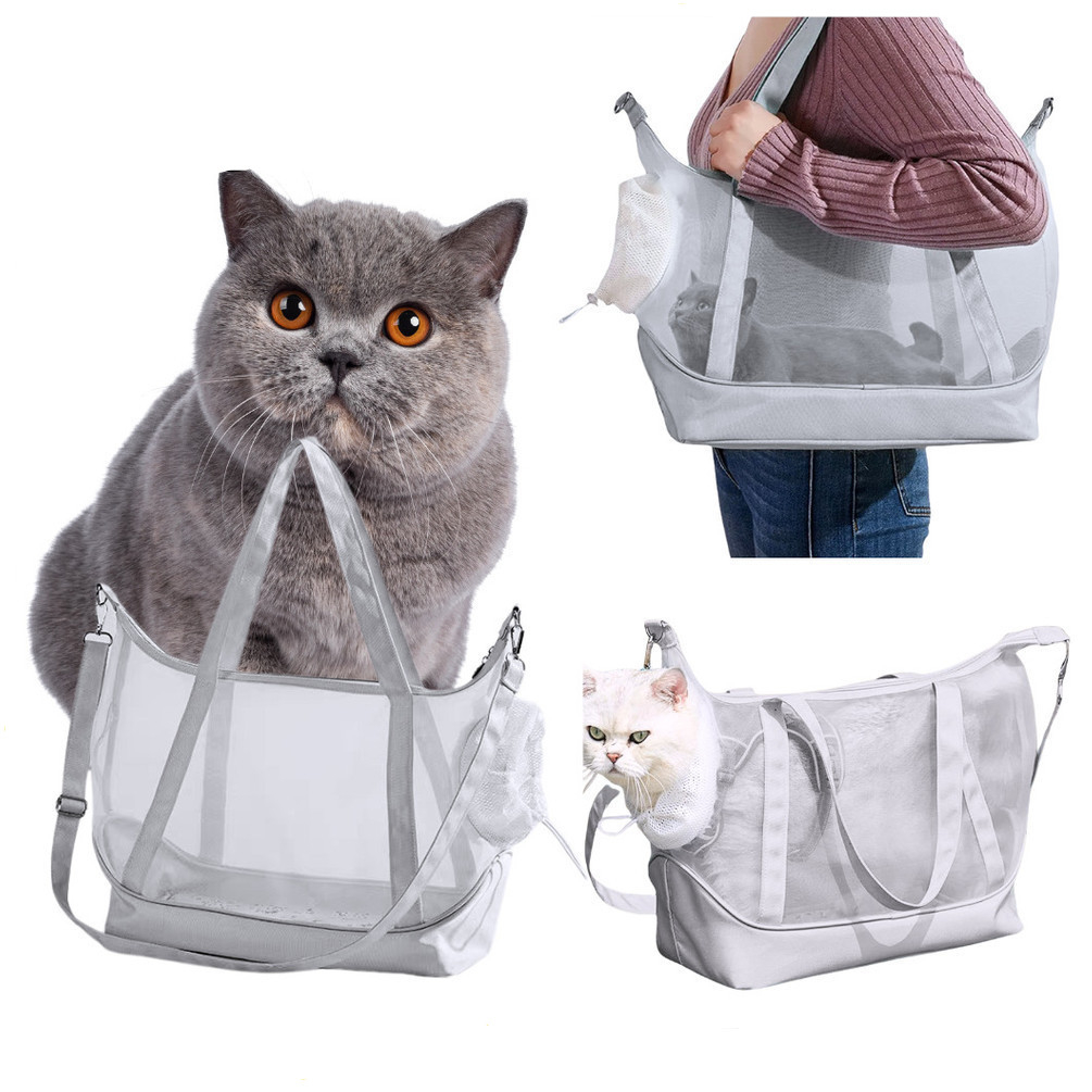 Bolsa De Transporte Para Gatos E Cachorros: Portátil, Respirável E ...