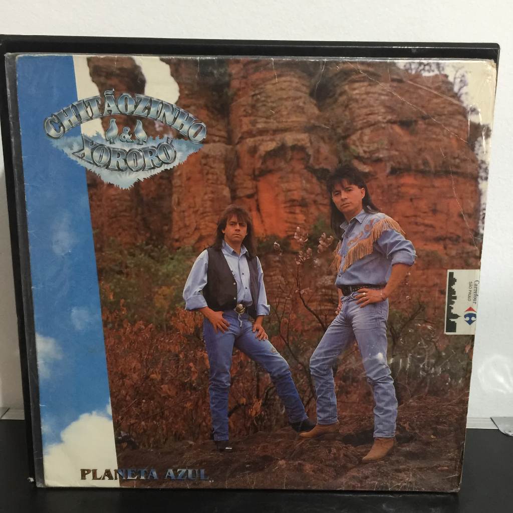 LP: Chitãozinho & Xororó - Planeta Azul - Melhora o Preço
