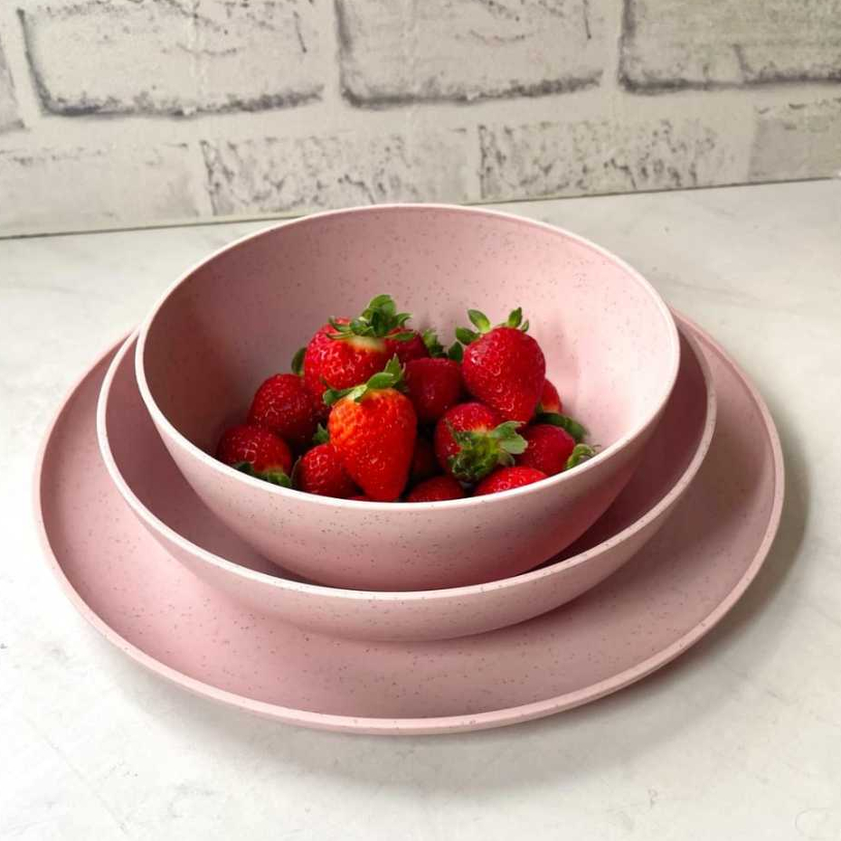 Kit 3 unidades Tigela Prato Fundo e Raso Cumbucas Bowl Vasilhas para Sopas Massas Saladas Sobremesas