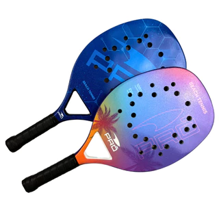 RAQUETE BEACH TENIS COLORIDA AZUL ROSA PRÓ FIBRA CARBONO EVA PRESENTE NATAL CRIANÇA AMIGO SECRETO em Oferta na Shopee