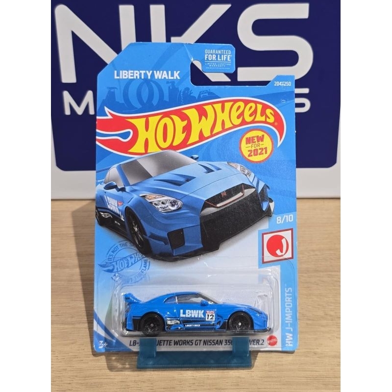 Hot Wheels Nissan GTR R35 Liberty Walk Azul Claro | Shopee Brasil