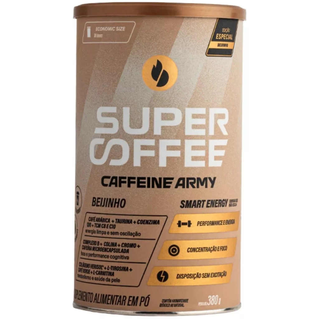 Super Café Supercoffee Caffeine Army - 380g - Smart Energy | Shopee Brasil