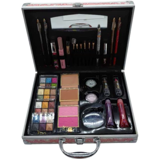 Maleta Com Maquiagem, Kit Completo, Rosa Da Tango