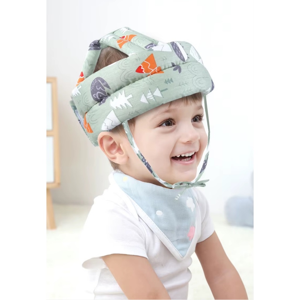 Capacete Chapéu Anti Queda Proteçao Cabeça Bebê Engatinhar Primeiros ...