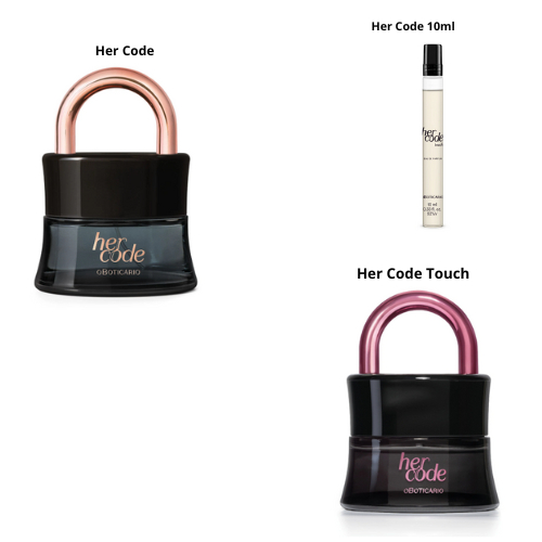 O Boticario, Her Code Eau de Parfum (Escolha sua fragrância) | Shopee ...