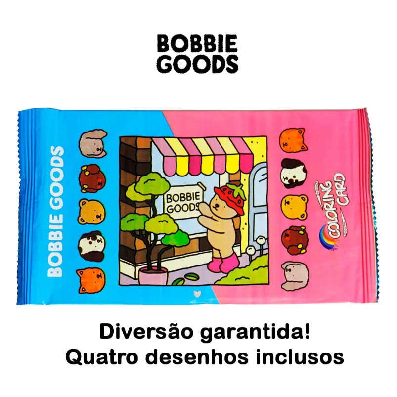 Bobbie Goods Coloring Cards - Com 4 Cards Para Colorir e Colecionar