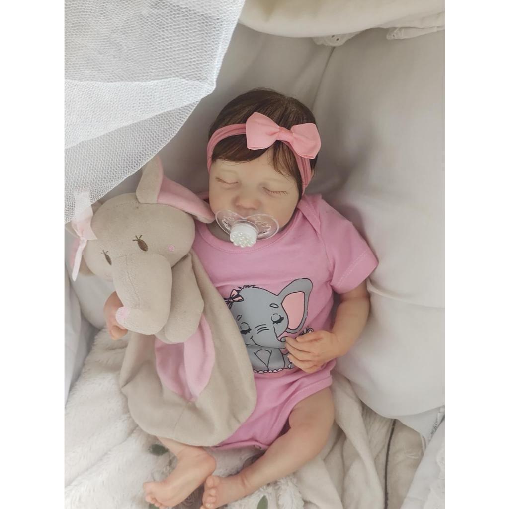 Boneca Bebê Reborn  Silicone Realista Brinquedo Realista de Menina
