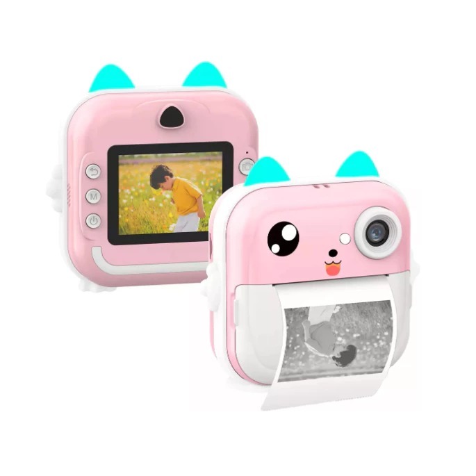 Camera De Impressão Instantânea Para Crianças Vídeo Fotografia Digital Fotográfica Toy