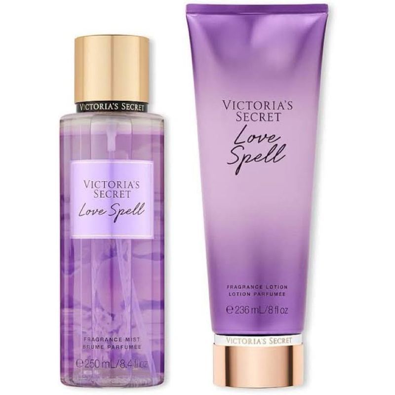 Kit Body Splash e Creme Victoria’s Secrets Original Fragrância Love ...
