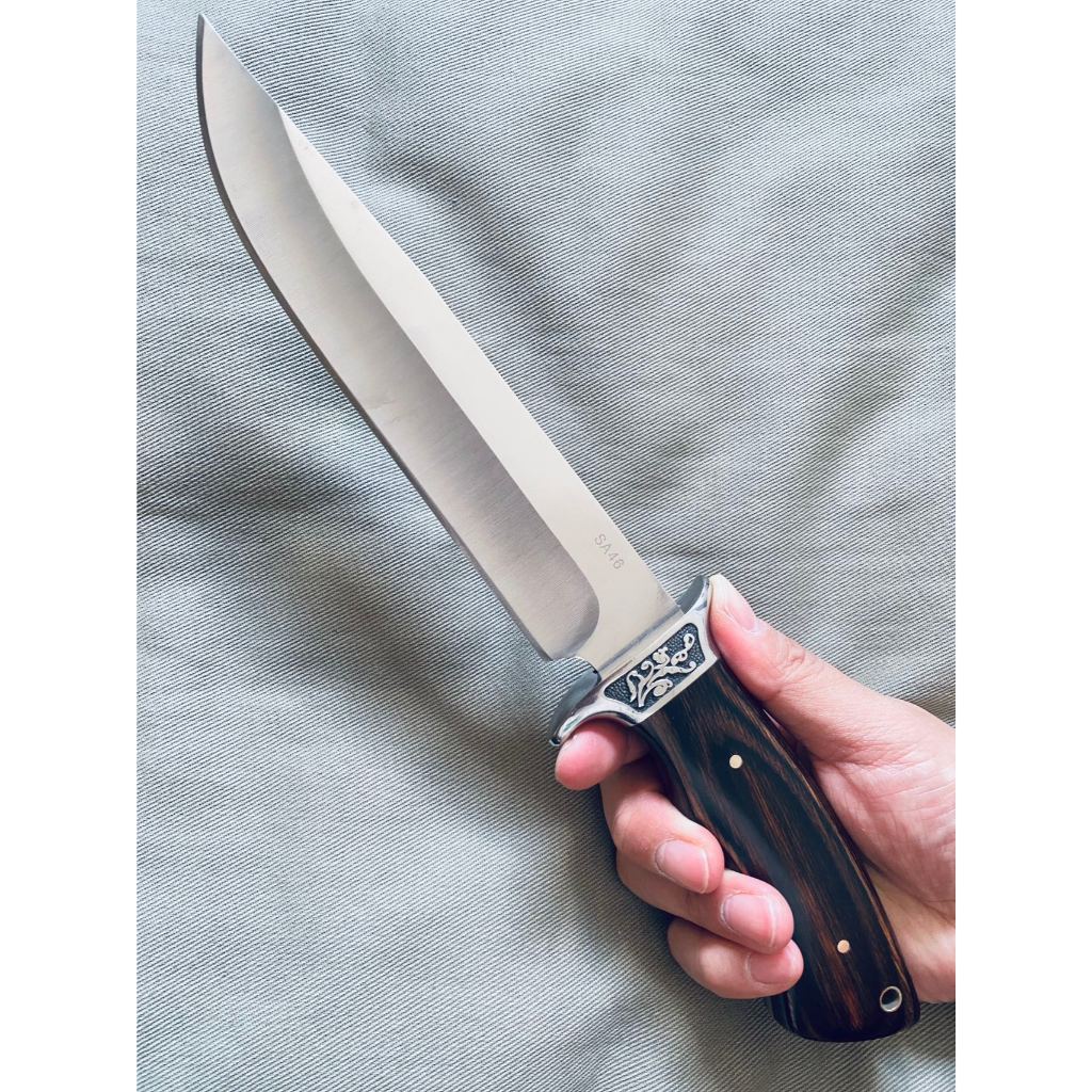 Faca Profissional Artesanal Churrasco Fulltang Inox Super Afiada 0998 ...