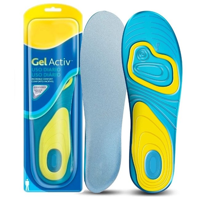 Palmilha Ortopédica Gel Silicone Anti Impacto Esportiva Pés Sem Dor (Do ...