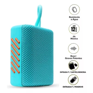 Caixa De Som Go 3 Bluetooth Portátil À Prova D 'Água Com Bateria Esportiva REAL LIFE