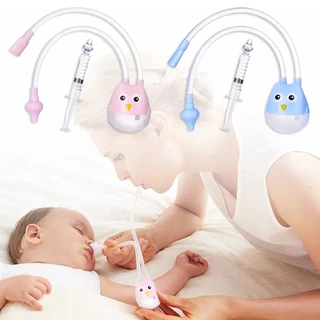 Lavador Nasal Infantil Bebê Silicone Seringa E Sucção 0ral Sugador De Nariz Kit Aspirador Lavagem E Limpeza