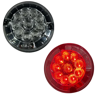 Lanterna Traseira Corujinha Freio 125mm 10 Leds 24V Onibus Caminhao Carreta em Oferta na Shopee