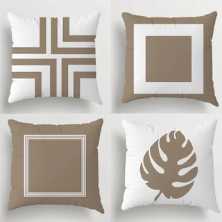 Kit Com 04 Capas De Almofadas Decorativas 45x45 Em Oxford