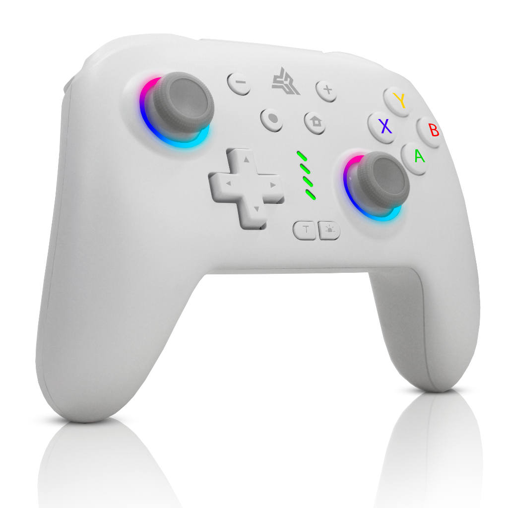 Controle Joystick Sem Fio Compatível Com Pc Android Nintendo IOS duração de até 8h botão macro turbo