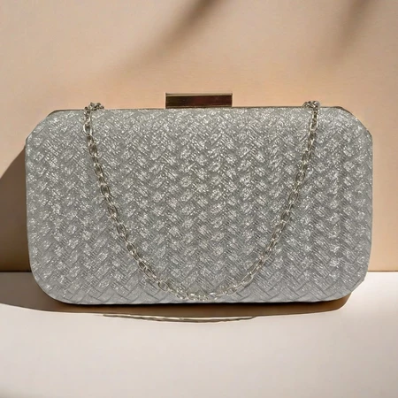 Bolsa clutch com brilho estilo carteira feminina com glitter