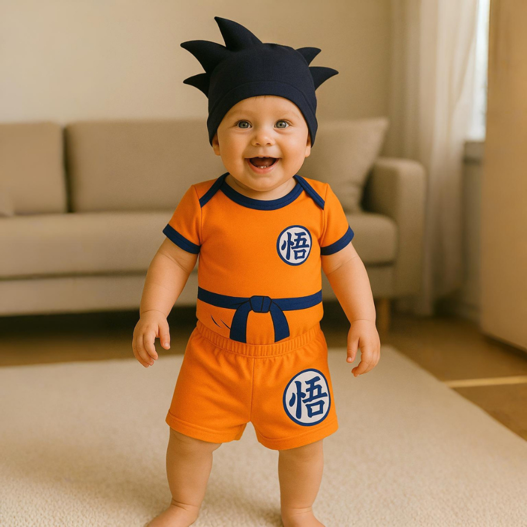 Imagem do produto Body Bebê Temático Mesversário 3 peças 100% Algodão 1