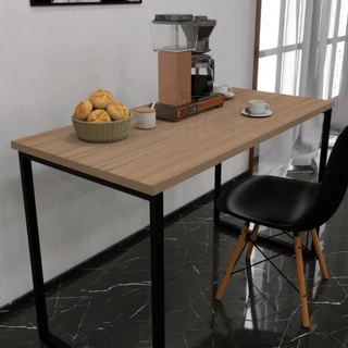 Mesa Computador Industrial com MDP e Estrutura Metálica 120cm