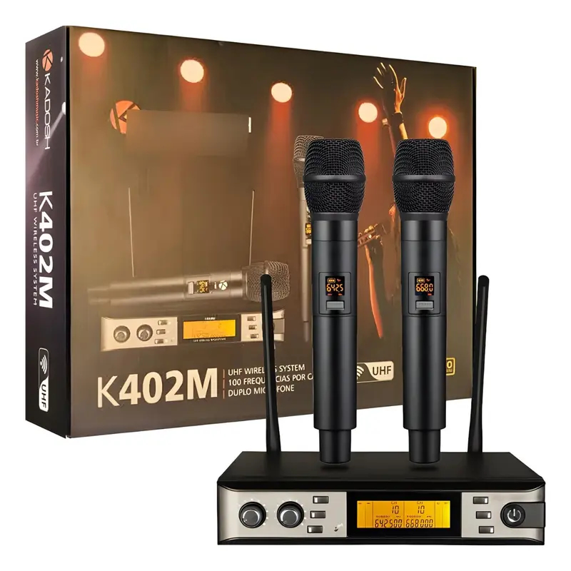 MICROFONE KADOSH KDSW402M S/ FIO DUPLO