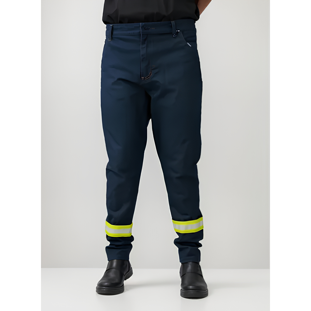 Calça Jeans Masculina para Trabalho C/ Refletivo | Shopee Brasil