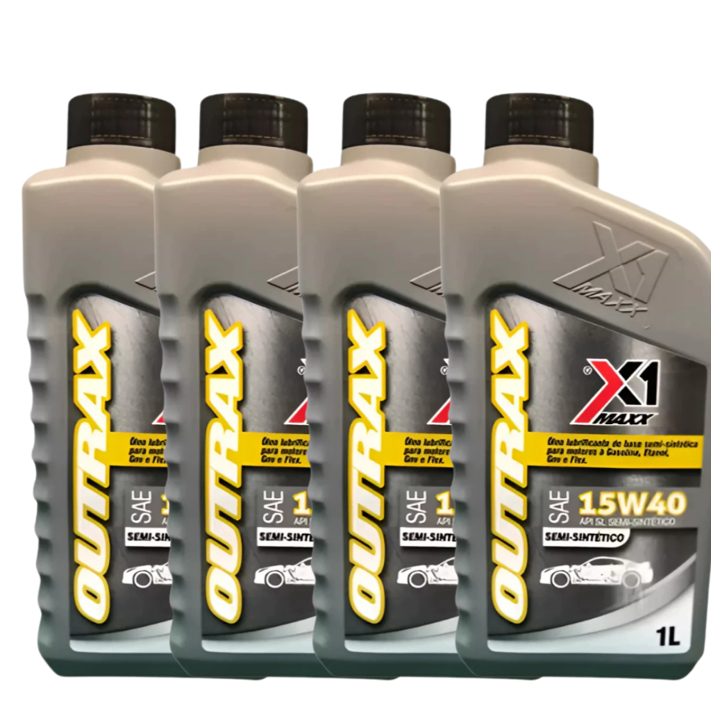 KIT 4 LITROS OLEO 15W40 SEMISSINTÉTICO PARA CARRO ÓLEO MOTOR ...