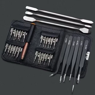 3 Kit Ferramentas Jogo de Chaves Espátulas e Pinças Reparo Celular Notebook