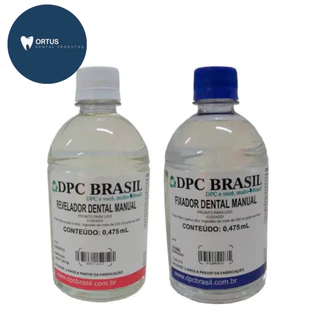 Kit Revelador + Fixador Dental 0,475ml Raio-x - Dpc Brasil
