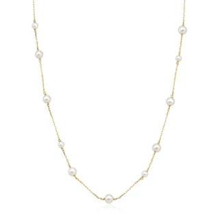 Colar Feminino de Ouro 18k Cartier com Pérolas em Oferta na Shopee