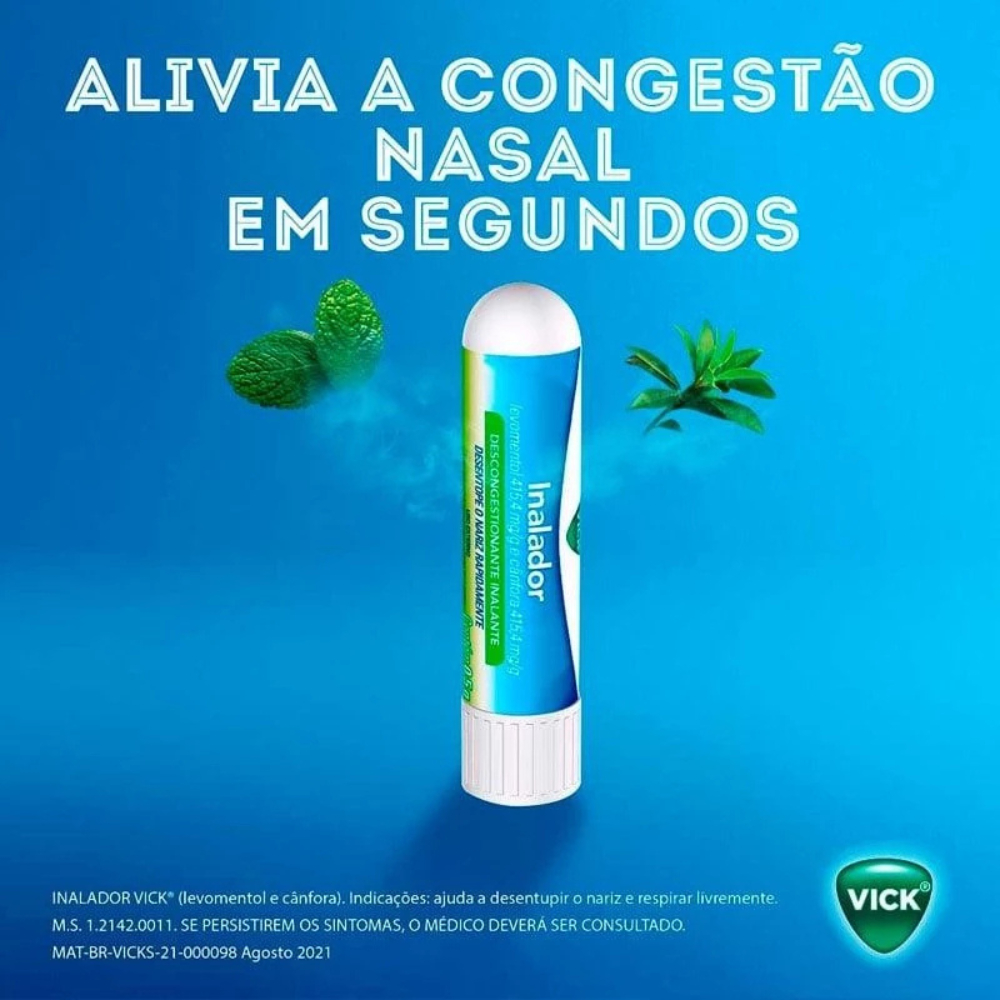 Vick Vaporub KIT 2 Inalador Vick + 1 Pomadas Vick | Shopee Brasil