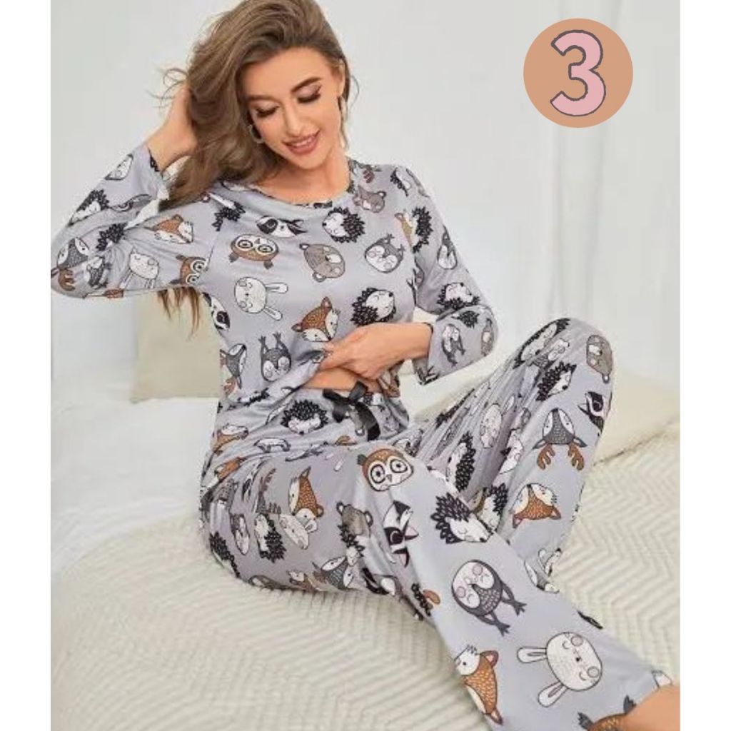 Shopee Roupa De Dormir Feminina Inverno Pijama Feminino Inverno