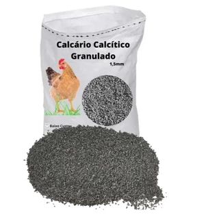 Calcário Calcítico Fracionado Galinha Postura Poedeira Calcita Aves, Cavalo , Porco 1Kg a 10Kg