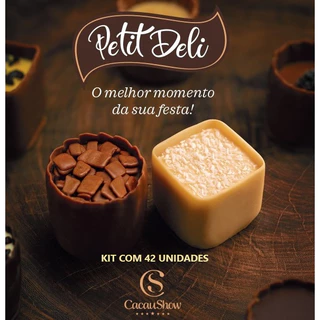 Doces Finos Cacau Show Petit Deli 42 unidades Sobremesa Casamento Aniversario Festa 15 anos Bodas em Oferta na Shopee