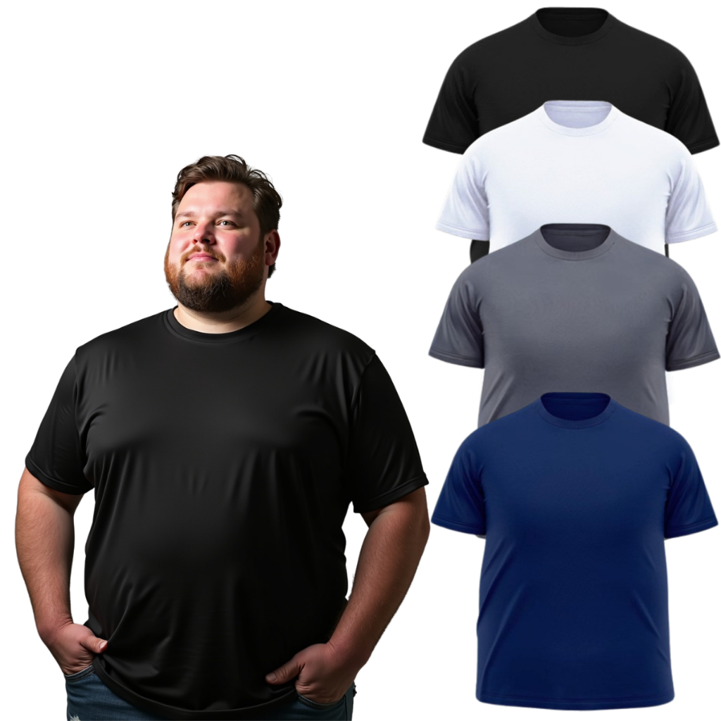 Camiseta Masculina GG E Alta - Strongsize Algodão Com Elastano