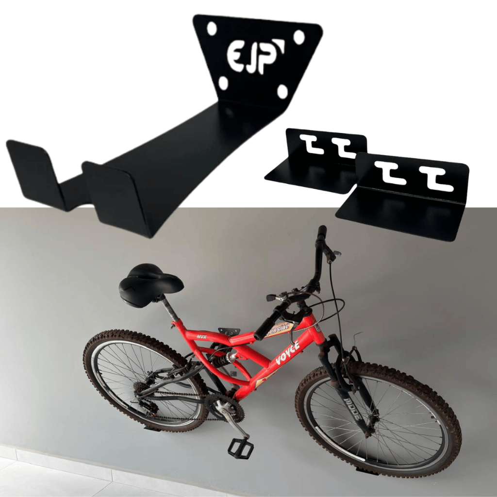 Suporte de Bike Bicicleta Fixo Parede Universal Speed MTB Reforçado Preto Ejp