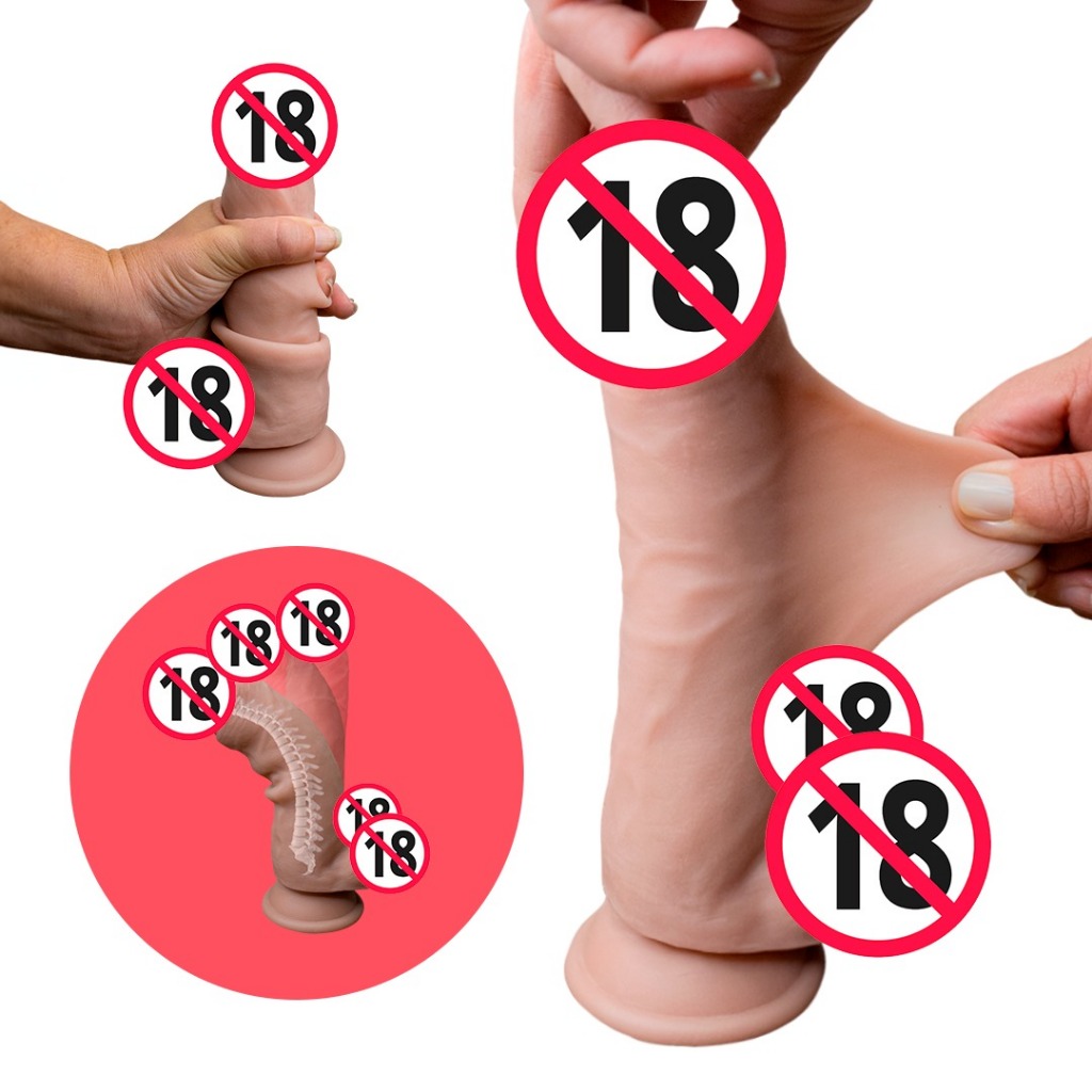 Pênis Dildo de Silicone Líquido Realista para Mulheres YJ-28